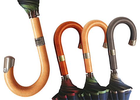 Umbrella Hancle Scotch Grain Embossed